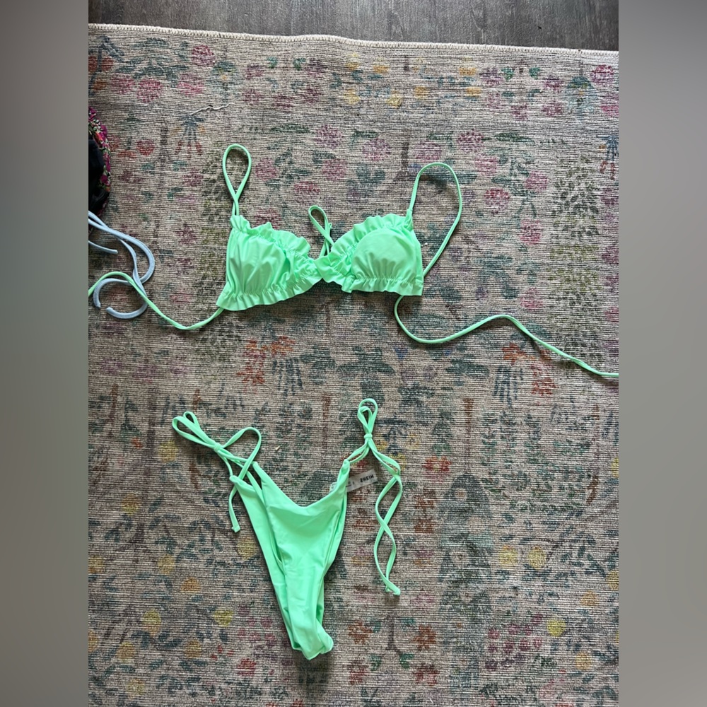 Green shein bathing suit